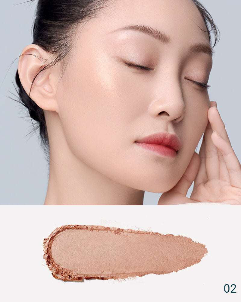 [Members Only] Twin-Lotus Relief Luminous Glow Highlighter + Soft Blooming Highlighter Brush