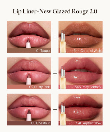 Glazed Rouge & Lip Liner Duo