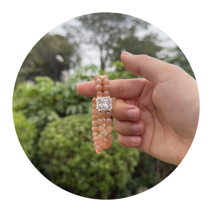 Orange Moonstone DIY Bracelet | Vitality & Warmth | Emotional Healing