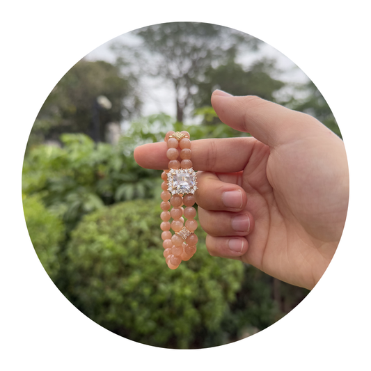 Orange Moonstone DIY Bracelet | Vitality & Warmth | Emotional Healing