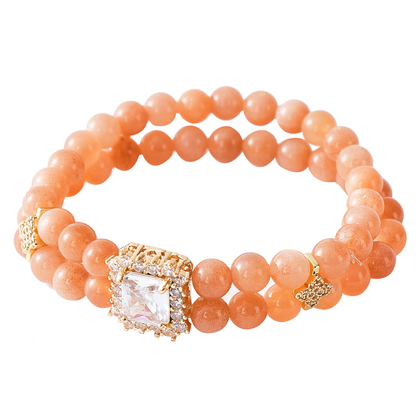 Orange Moonstone DIY Bracelet | Vitality & Warmth | Emotional Healing