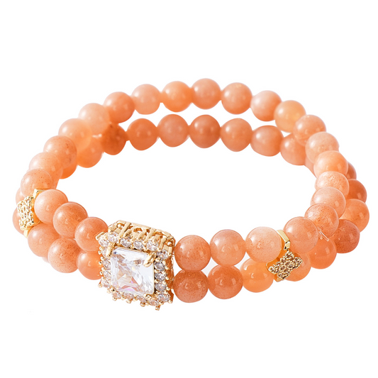 Orange Moonstone DIY Bracelet | Vitality & Warmth | Emotional Healing