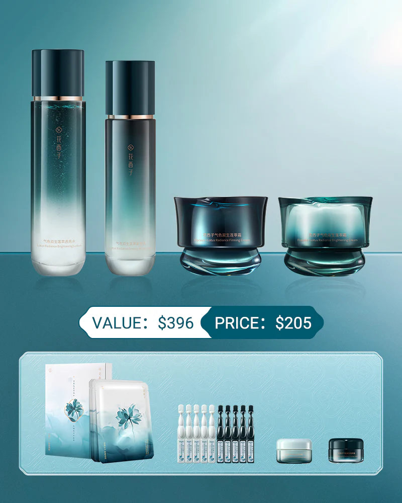 Lotus Radiance Dual-Action Complete Skincare Ritual Set
