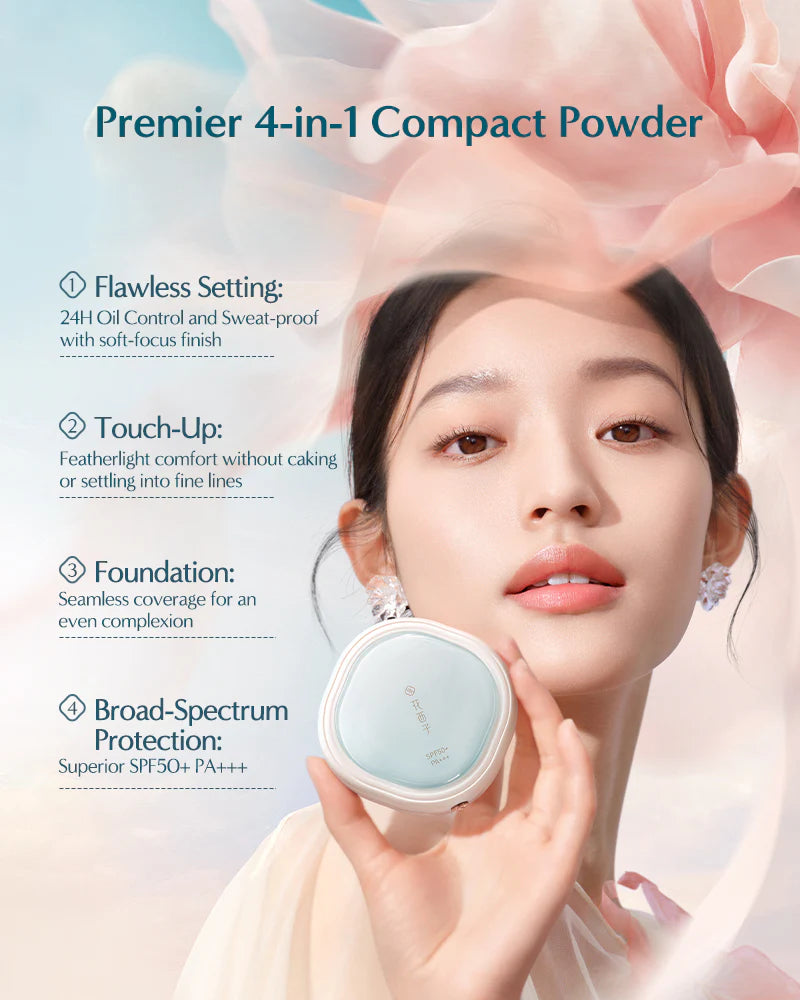 Yurong Airbrushed Tinted Pressed Powder SPF50+