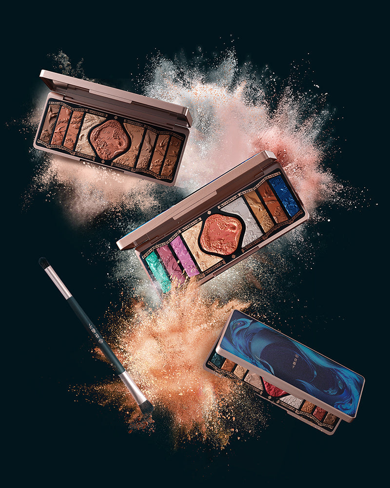 Floral Engraving Phoenix Makeup Palette