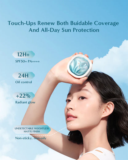 Flawless Jade Breathable Weightless Matte Cushion Foundation SPF50+PA++++（1+1）