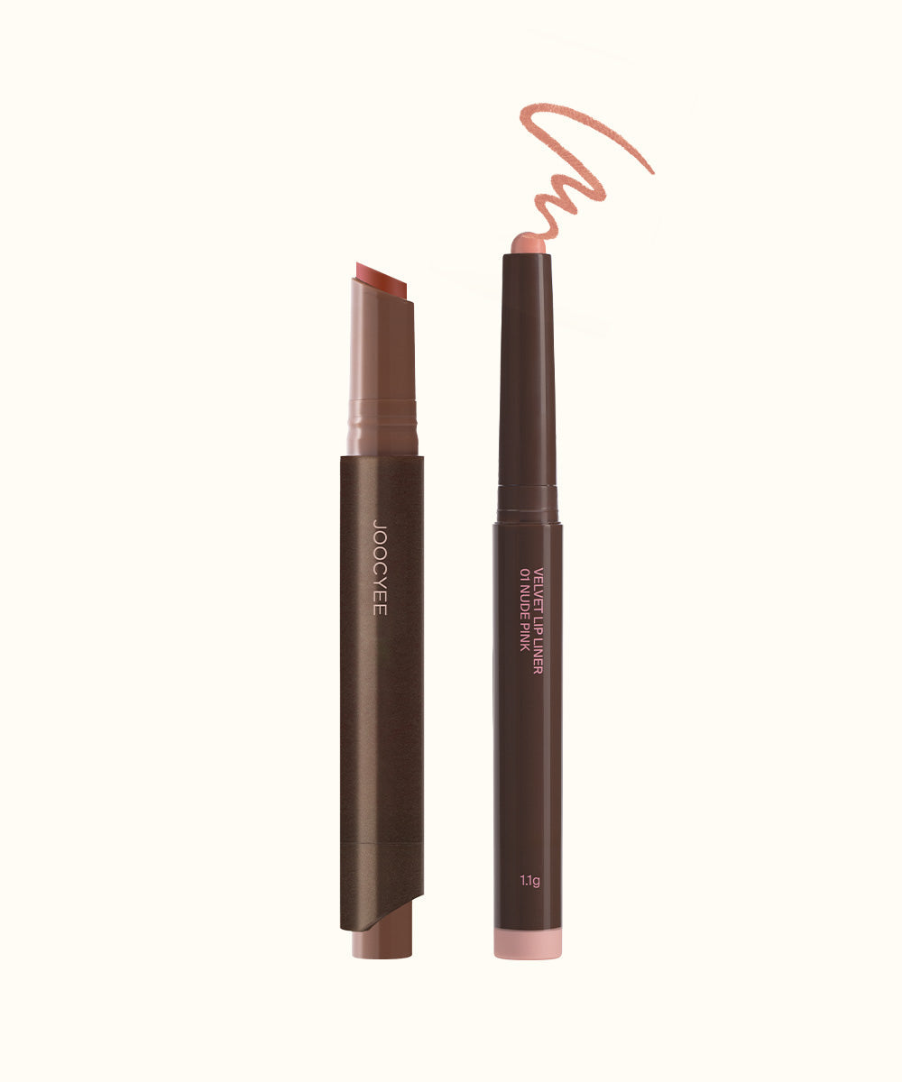 Glossy Rouge & Velvet Lip Liner Duo