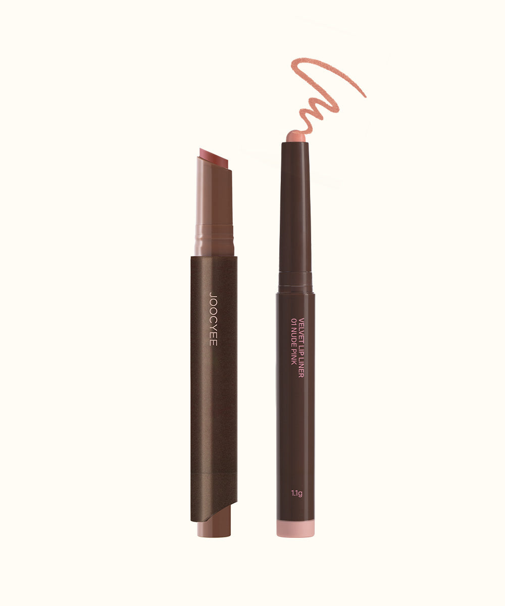 Glossy Rouge & Velvet Lip Liner Duo