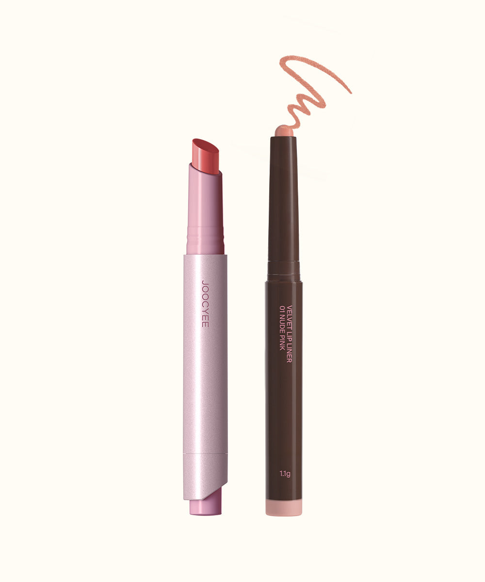 Glossy Rouge & Velvet Lip Liner Duo