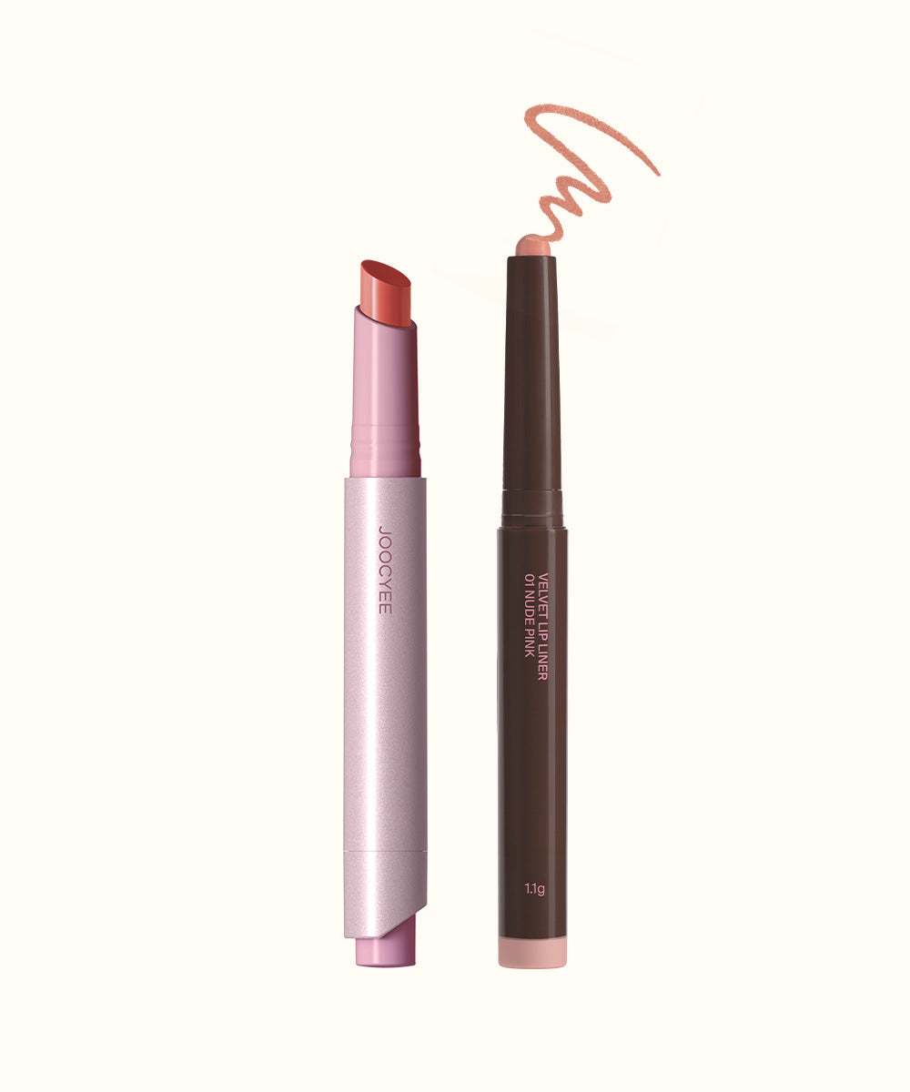 Glossy Rouge & Velvet Lip Liner Duo