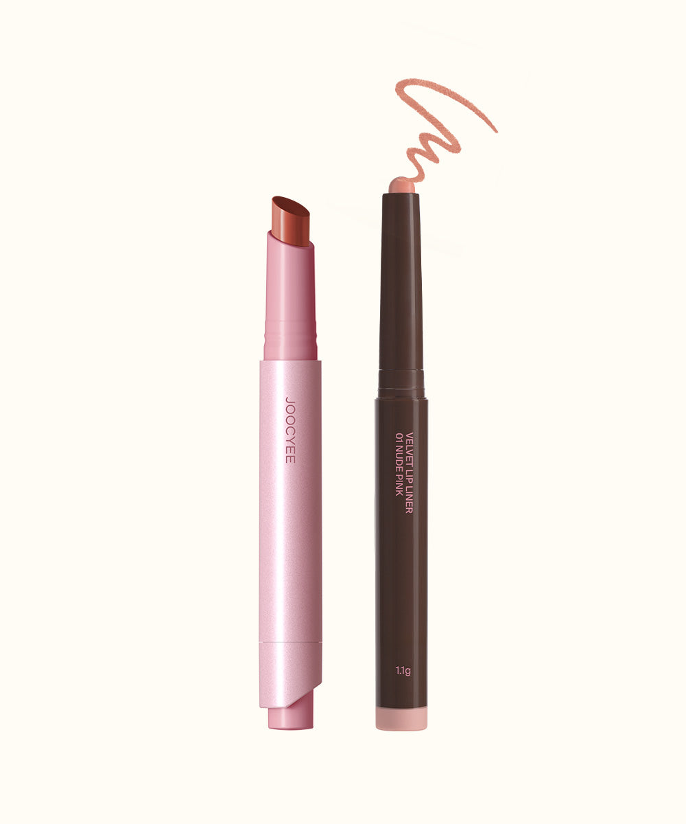 Glossy Rouge & Velvet Lip Liner Duo