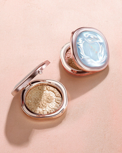 [Members Only] Twin-Lotus Relief Luminous Glow Highlighter + Soft Blooming Highlighter Brush